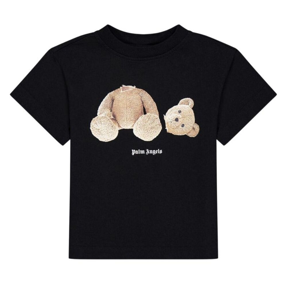 Palm Angels Childrens/Kids Bear Regular T-Shirt / Black/Brown
